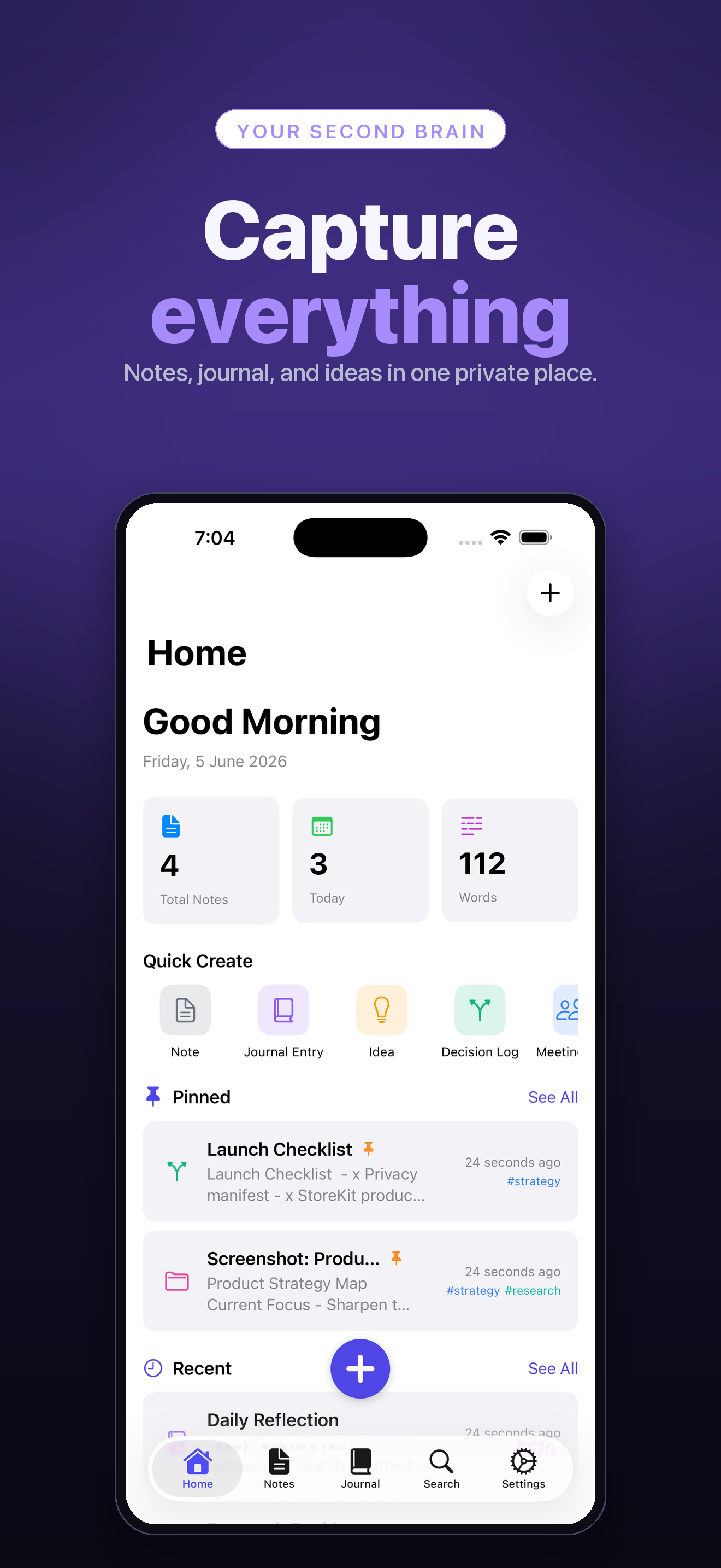 The Loom home screen